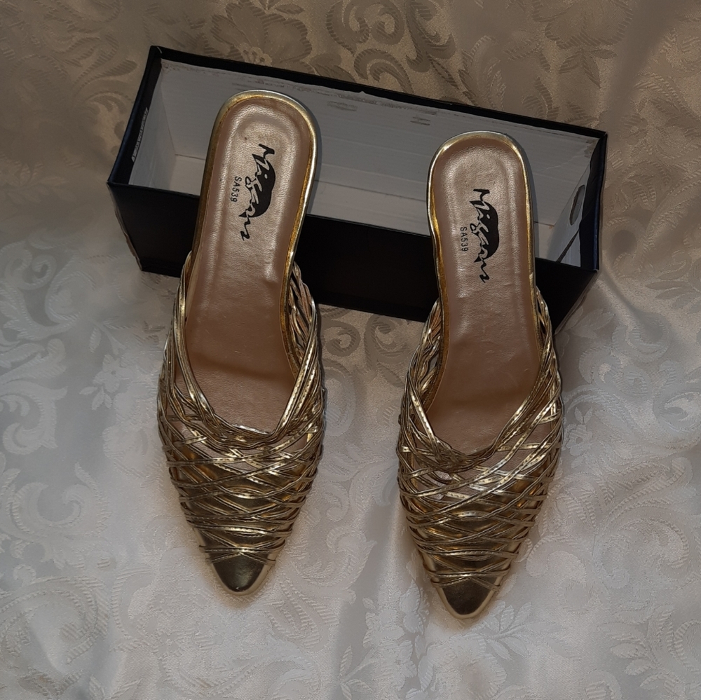Gold sandals